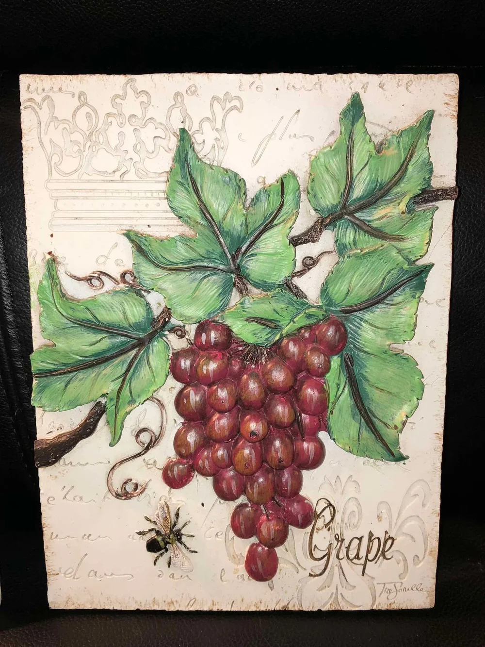 Fruit Wall Art Pair - Apple & Grape Prints